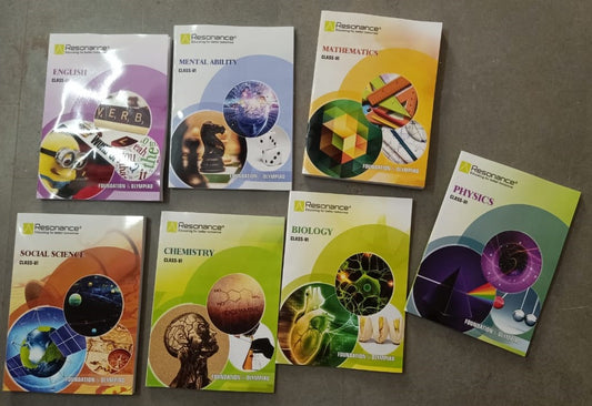 RESONANCE NEW Study Material for Class 6 | Foundation & Olympiad | Set of 7 Books Combo