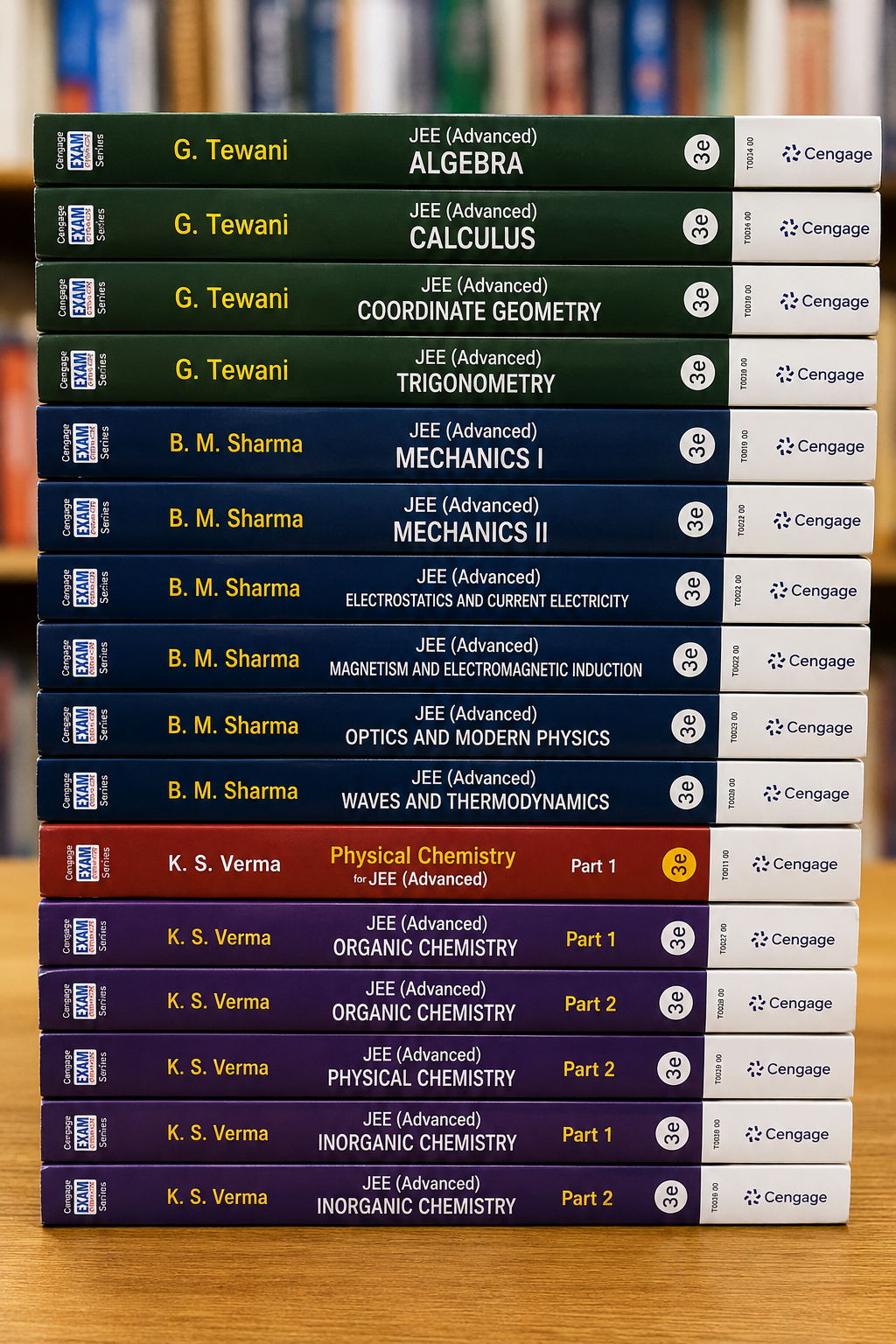 Complete Cengage JEE Mains + Advanced Combo Set [Maths + Physics + Chemistry | Latest 3rd Edition |