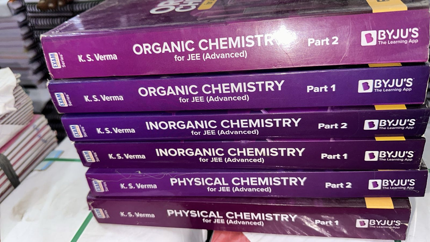 Cengage JEE Advanced Chemistry by K.S Verma | Set of 6 Books (Like New)