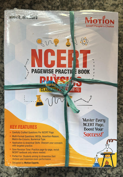 Motion NCERT Pagewise Practice Book | Latest 2025 Edition | Physics, Chemistry, Biology | Class 11 & 12 | Colored Printed Books