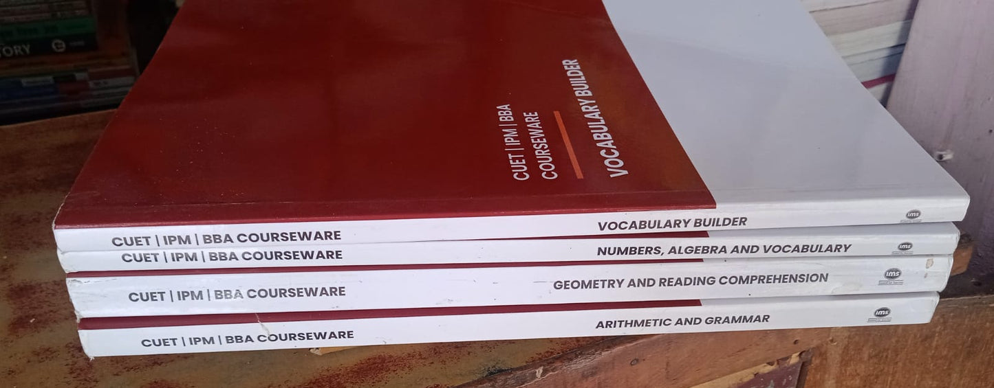 IMS Study Material for CUET / IPM / BBA | Combo of 4 books | Latest 2024 Ed. [NEW]