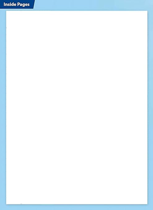 Premium 500 Pages Unruled Spiral Register Notebook (Plain Pages) | Set of 3 Notebooks