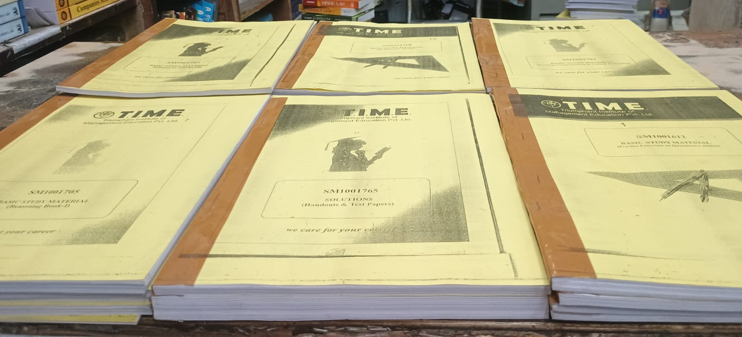 TIME [2024 Ed.] Study Material for CAT & Other MBA Exams | Test Papers Included