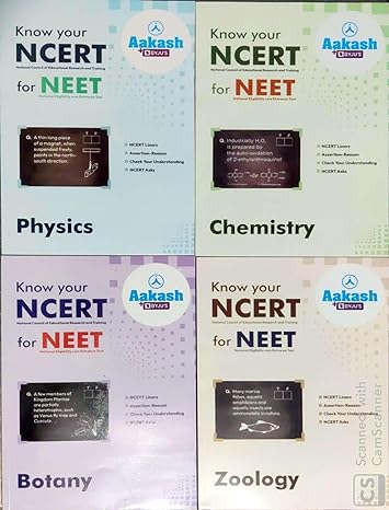 Aakash Byjus [2024 Edition] Know Your NCERT For NEET (Set Of 4 Books)
