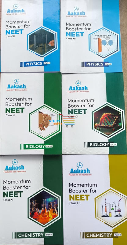 AAKASH [2025 Ed.] Latest Study Material for NEET with Extra Books | Physics, Chemistry, Biology