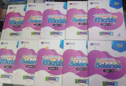 BYJUS Class 8 Study Material Hardcover Format | Color Printed Books