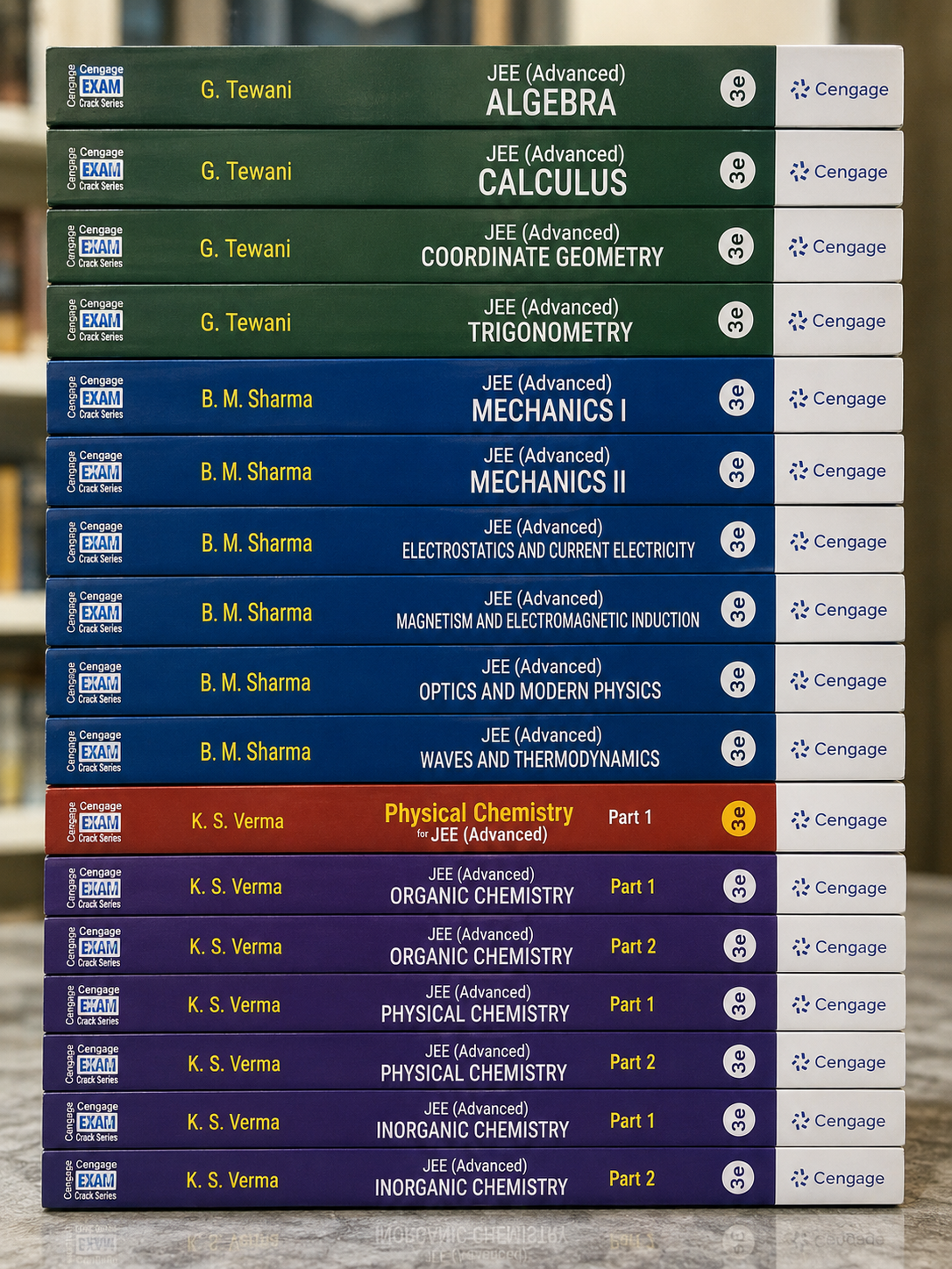 Complete Cengage JEE Mains + Advanced Combo Set [Maths + Physics + Chemistry | Latest 3rd Edition |