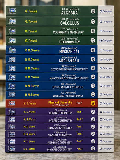 Complete Cengage JEE Mains + Advanced Combo Set [Maths + Physics + Chemistry | Latest 3rd Edition |