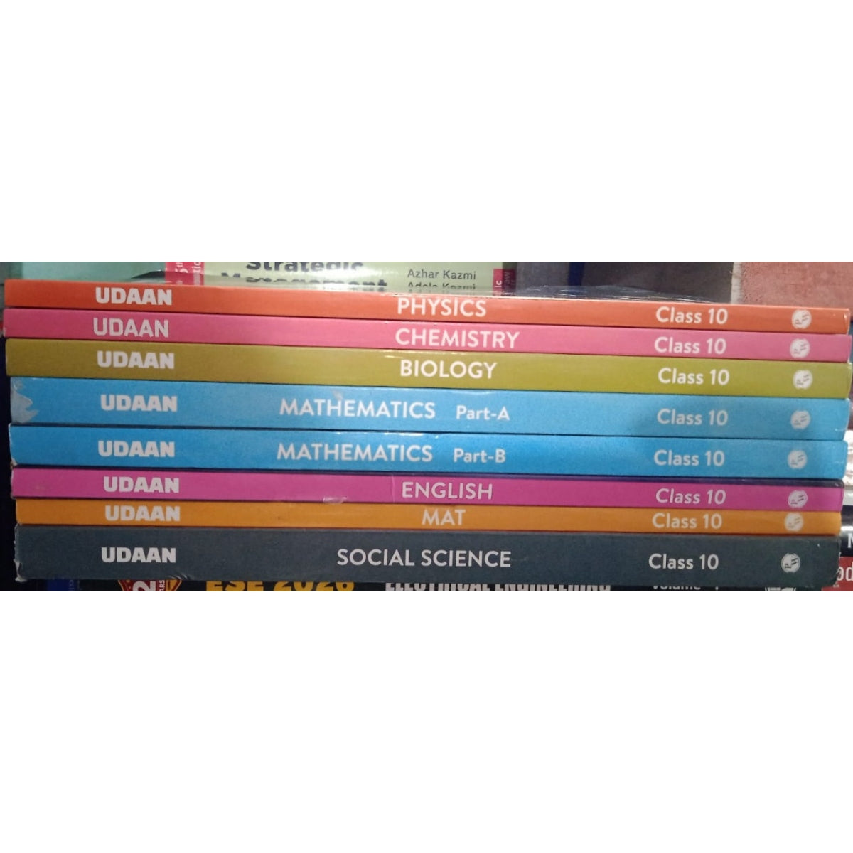 Physics Wallah PW Udaan For Class 10 Complete Bookset  | Combo Set of 8 Books [2025 Edition] | Physics, Chemistry, Mathematics Part A & B, Biology, English, MAT, Social Science