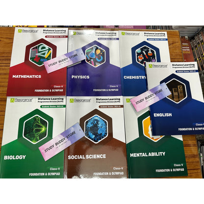 RESONANCE [2024 Ed.] Latest Study Material for Class 5 | Foundation & Olympiad | Set of 7 Books Combo