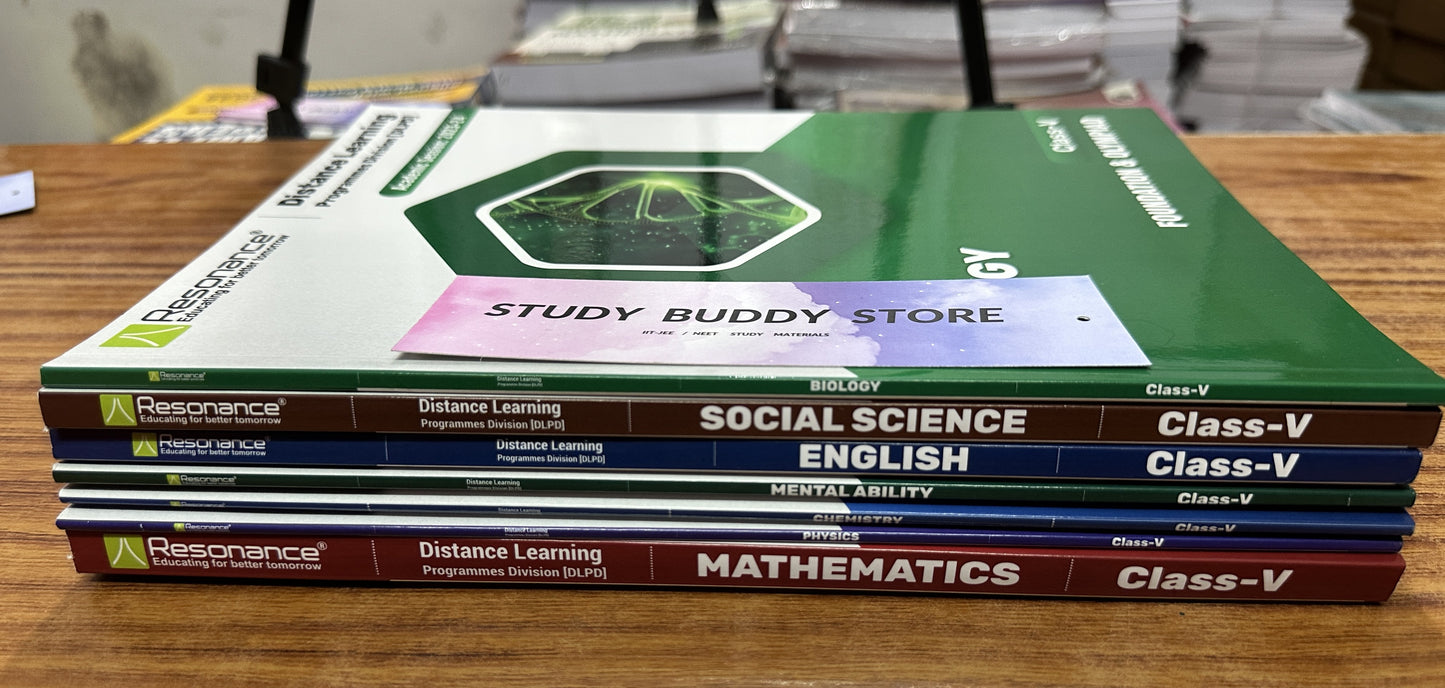 RESONANCE [2024 Ed.] Latest Study Material for Class 5 | Foundation & Olympiad | Set of 7 Books Combo