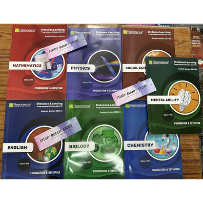RESONANCE [2024 Ed.] Study Material for Class 8 | Foundation & Olympiad | Set of 7 Books Combo