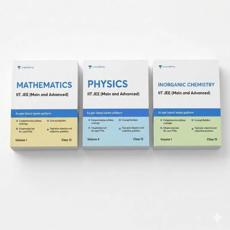 Unacademy Class 12 IIT-JEE Study Material (2026 Edition) – Complete Set | Physics, Chemistry, Mathematics