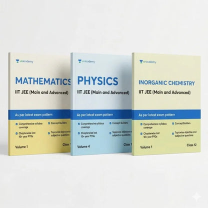 Unacademy Class 12 IIT-JEE Study Material (2026 Edition) – Complete Set | Physics, Chemistry, Mathematics