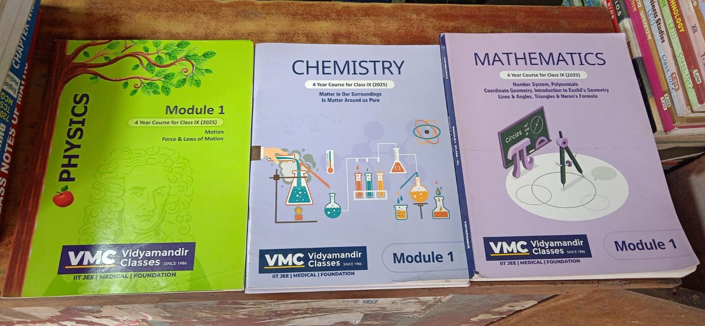 VIDYAMANDIR CLASSES Class 9 Latest Study Material [2025 Ed.] | Solutions Included
