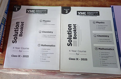 VIDYAMANDIR CLASSES Class 9 Latest Study Material [2025 Ed.] | Solutions Included