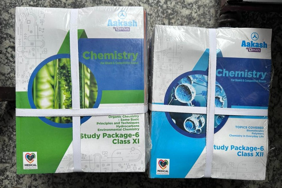 AAKASH [2024 Ed.] Study Material for Boards + NEET | Physics, Chemistry, Biology | Complete Package For Class 11 & 12 | 42 books