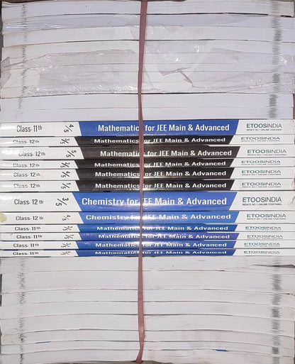 ETOOS Study Material for IIT-JEE | Physics, Chemistry, Mathematics | Class 11 & 12