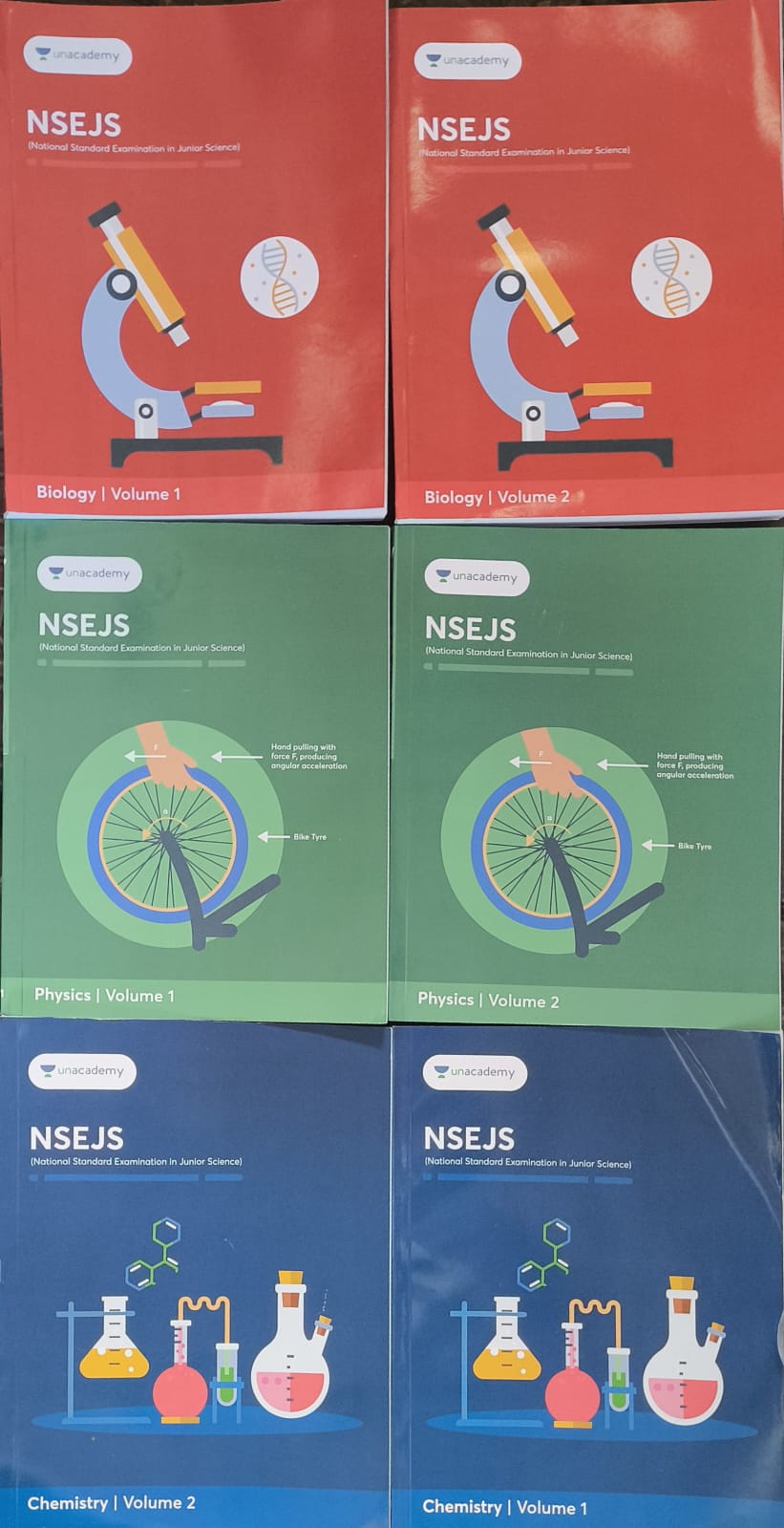 NSEJS Complete Study Material Set (Biology, Physics, Chemistry) – By Unacademy