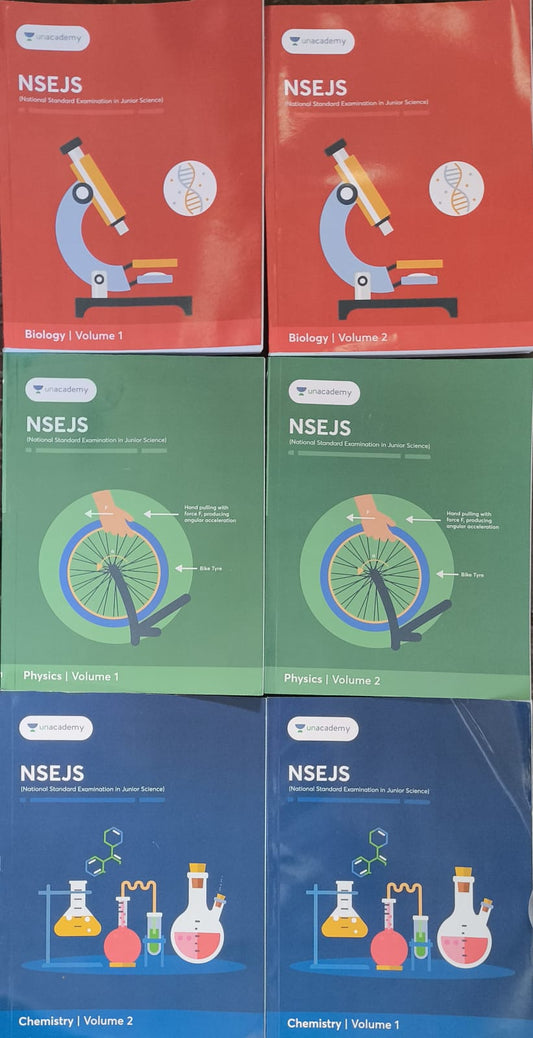NSEJS Complete Study Material Set (Biology, Physics, Chemistry) – By Unacademy