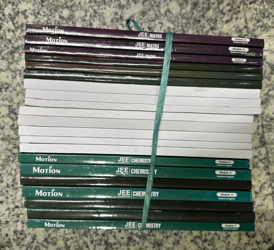 MOTION [2025 Ed.] IIT-JEE Latest Updated Study Material | Physics, Chemistry, Mathematics | Class 11 & 12 | Colored Printed Books