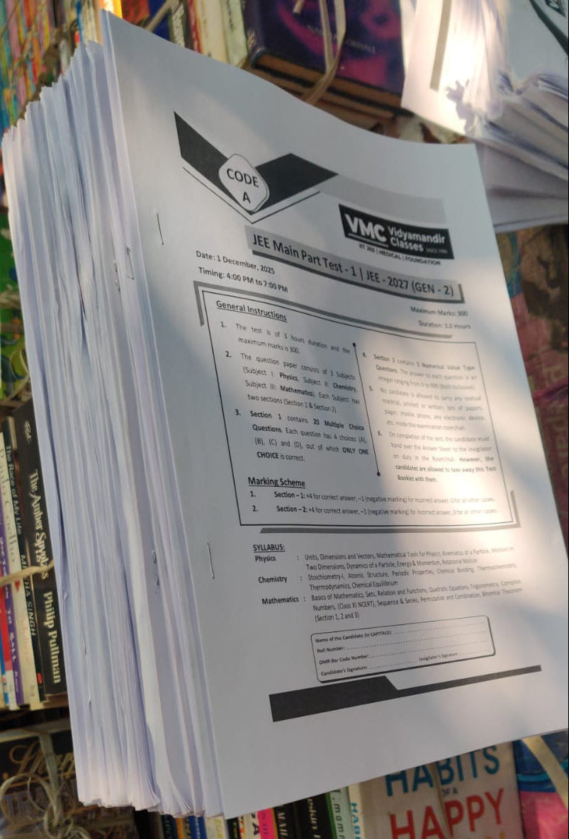 Vidyamandir Classes (VMC) Complete JEE Study Material + Test Series
