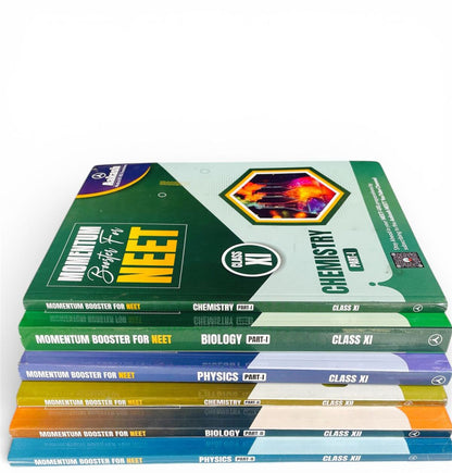 Aakash  [2026 Ed.] Momentum Booster NEET for Class 11 & 12 | Physics, Chemistry, Biology | Part 1 & 2 | NEET UG Study Material