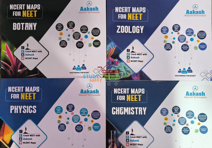 AAKASH [2025 Ed.] Latest Study Material for NEET with Extra Books | Physics, Chemistry, Biology