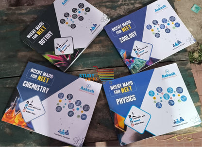 AAKASH [2025 Ed] NCERT Maps for NEET | Set of 4 books Combo