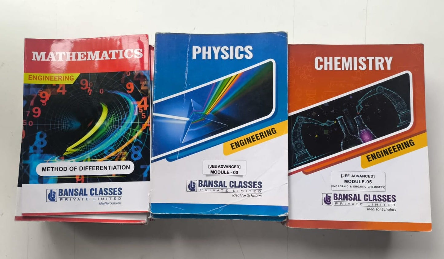 BANSAL CLASSES [2025 Ed.] Study Material for IIT-JEE | Physics, Chemistry, Mathematics | Class 11 & 12