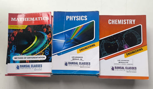BANSAL CLASSES [2025 Ed.] Study Material for IIT-JEE | Physics, Chemistry, Mathematics | Class 11 & 12