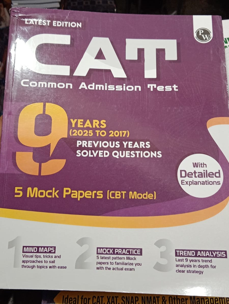 PW MBAWALLAH Latest Quantitative Aptitude, Verbal Ability & Reading Comprehension, Logical Reasoning & Data Interpretation, 9 Years Previous Year Papers | Combo Set of 4 Books | Ideal For CAT & OMETs