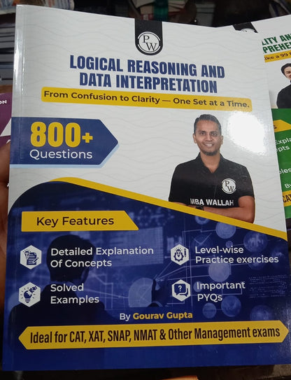 PW MBAWALLAH Latest Quantitative Aptitude, Verbal Ability & Reading Comprehension, Logical Reasoning & Data Interpretation, 9 Years Previous Year Papers | Combo Set of 4 Books | Ideal For CAT & OMETs