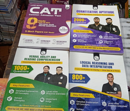 PW MBAWALLAH Latest Quantitative Aptitude, Verbal Ability & Reading Comprehension, Logical Reasoning & Data Interpretation, 9 Years Previous Year Papers | Combo Set of 4 Books | Ideal For CAT & OMETs