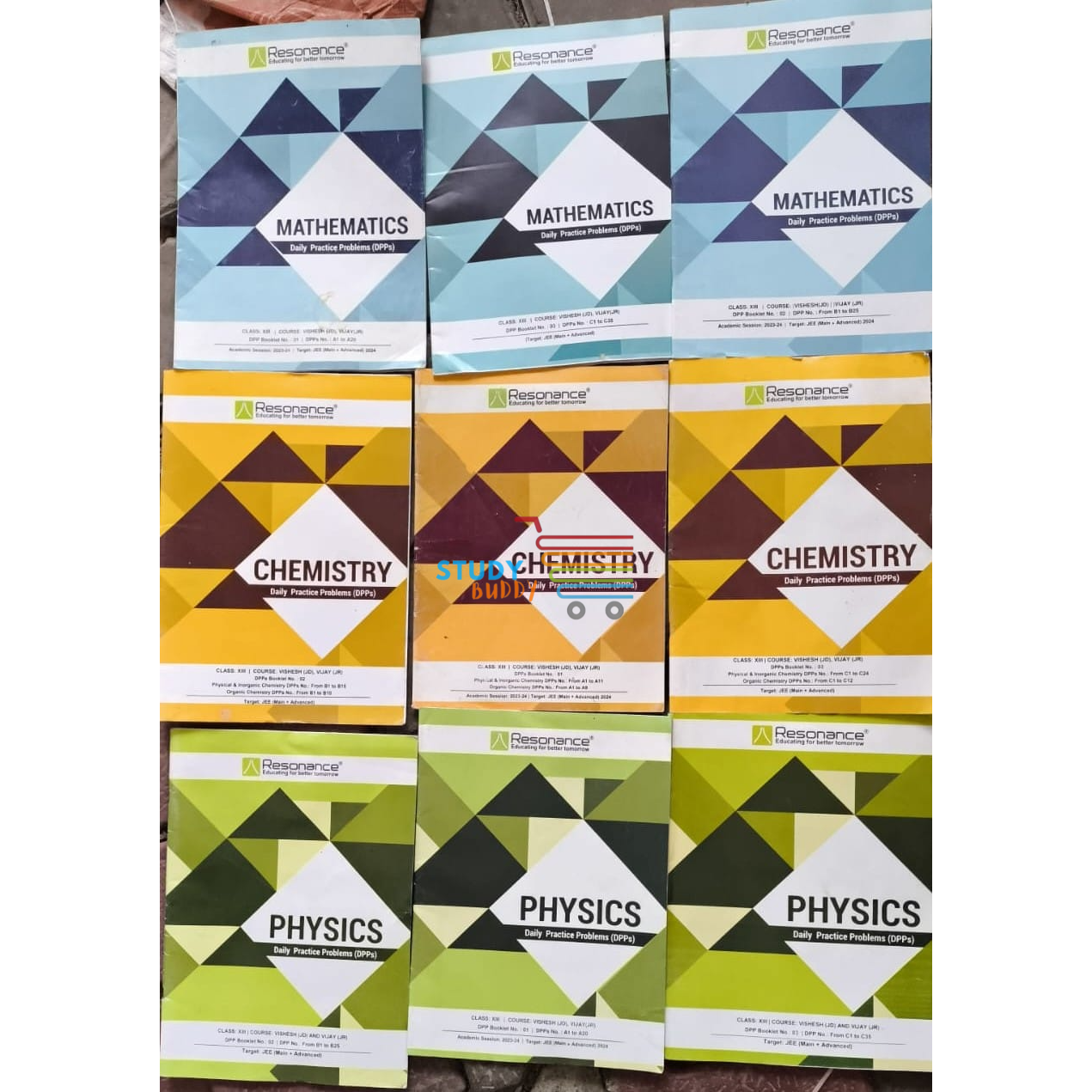 RESONANCE [2025 Ed] Daily Practice Papers (DPPs) for IIT-JEE | Combo of 9 books for PCM