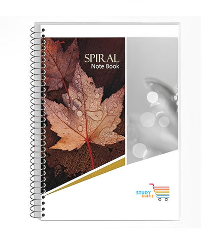 Premium 500 Pages Unruled Spiral Register Notebook (Plain Pages) | Set of 3 Notebooks